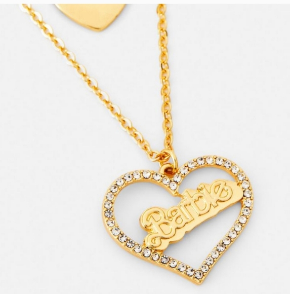 Barbie Jewelry - Barbie The Movie Layered Heart Necklace